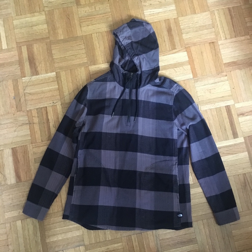 The North Face plaid pullover
